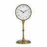 A&B Gold-Iron Vintage Inspired Table Clock Large 6.5" x 6" x 15" - Merchandise