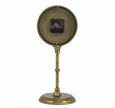 A&B Gold-Iron Vintage Inspired Table Clock Large 6.5" x 6" x 15" - Merchandise