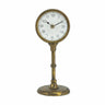A&B Gold-Iron Vintage Inspired Table Clock Small 4.5" x 4.5" x 11.5" - Merchandise