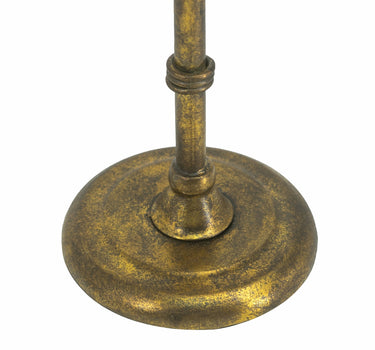 A&B Gold-Iron Vintage Inspired Table Clock Small 4.5" x 4.5" x 11.5" - Merchandise