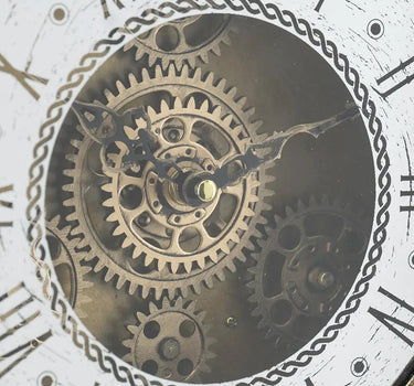 A&B Vintage Inspired Table Gear Clock 10.5" x 20" - Desk Clocks Merchandise