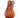 Glass Orange Pumpkin with Curly Stem 4.5"D x 9"H