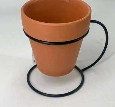UCI Terracotta Hanging Planter on Stand (Stand 5.25"H x 6"D) (Pot 4"H x 4"D) - Pots & Planters Merchandise