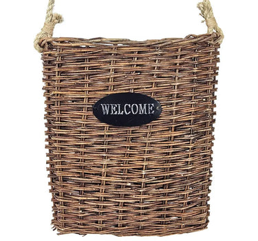 Hanging Welcome Basket 14" x 15"