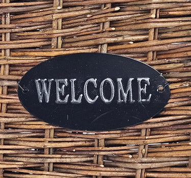 Hanging Welcome Basket 14" x 15"