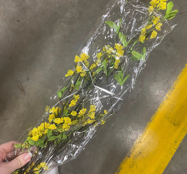 Direct Export Twig/Berry Branch Yellow 41" - Uncategorized Silk