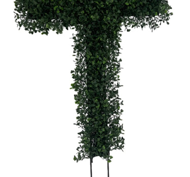 Supreme UV Boxwood Cross 20" x 36" - Memorial Ceremony Supplies Silk