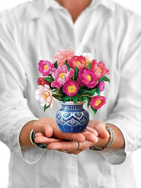 FreshCut Paper LLC Mini Peony Paradise Pop-Up Greeting Card - Greeting Cards Merchandise