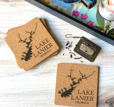 Lake of the Ozarks Map Cork Coaster