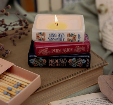 Steel Mill and Co. Jane Austen Bookstack Candle - Candles