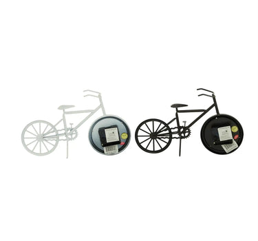 Metal Bike Table Clock (2 Asst) 12"W x 8"H