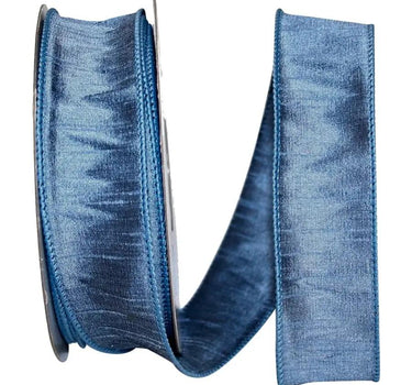 Reliant Dupioni Supreme Wired Edge Ribbon French Blue 1.5"W x 20yd - Uncategorized Ribbon