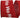 Red "Ho Ho Ho" Linen Wired Ribbon 2.5"W x 10yd