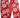 Red Glitter Peppermint Candy Wired Ribbon 1.5"W x 10yd