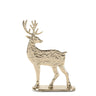 Melrose gold metal deer figurines, two sizes shown