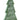 Ceramic Christmas tree by Melrose, large 9-inch green tree with white Have a Holly Jolly Christmas lettering