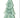 Ceramic Christmas tree sculpture in light turquoise with multicolor dots and the phrase It's the Best Time of the Year.