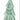 Ceramic Christmas tree sculpture in light turquoise with multicolor dots and the phrase It's the Best Time of the Year.