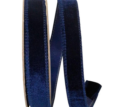 Reliant Luxe Plush Velvet Ribbon Navy 1"W x 10yd - Velvet Ribbons Ribbon