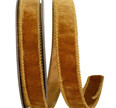 Luxe Caramel Plush Velvet Ribbon 1"W x 10yd
