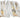 Reliant Furry Snow Cavern Metallic Frizette Wired Edge Ribbon White/Gold 2"W x10yd - Uncategorized Ribbon