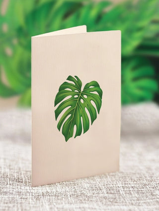 Mini Monstera Pop-Up Greeting Card