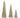 Melrose Resin GoldTree set of glittery gold trees in three sizes, 5-11 inches tall