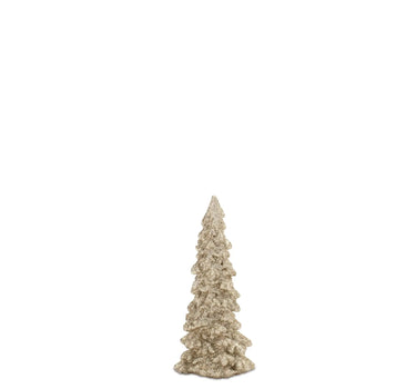 Resin GoldTree tree ornament by Melrose, gold glitter finish, 5–11 in