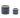 Melrose Blue Ceramic Container (2 Sizes) 4-6" - Vases Merchandise