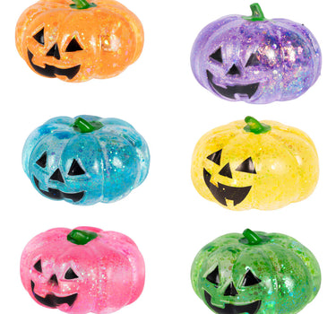 Jack-O-Lantern Squishy No Scent  (Surprise Color) 2.76"D x 1.97"H
