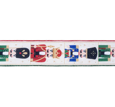 La Ribbons Wired Ribbon Nutcracker 2 1/2 x 10Yd - Velvet Ribbons Ribbon