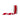 Ribbon La Ribbons red unwired ribbon with white pom-pom edge, 1.5in x 10yd roll