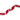 Ribbon, red unwired with white pom-pom edge, La Ribbons Pom-Pom Trim, 1.5in x 10yd
