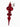 Supreme Glass Finial Ornament Red 12" - Holiday Ornaments Merchandise