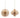 Cream paper ornaments by Melrose, 2-pack, ribbed spherical balls