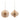Cream paper ornaments by Melrose, 2-pack, ribbed spherical balls