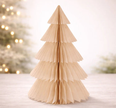 Tan Paper Tree Form 16.5”H