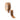 Gingerbread brown velvet ribbon with white wired edge on spool, 1.5in x 10yd, La Ribbons