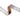 Gingerbread brown wired velvet ribbon with white backing, 1.5 in x 10 yd, La Ribbons