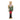 Resin Green-Red Soldier Nutcracker Figurine by Melrose, 7.75in tall.