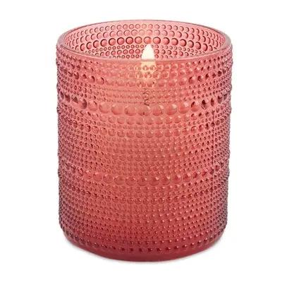 Red-Orange LED Votive Candle 3.5"D x 4"H