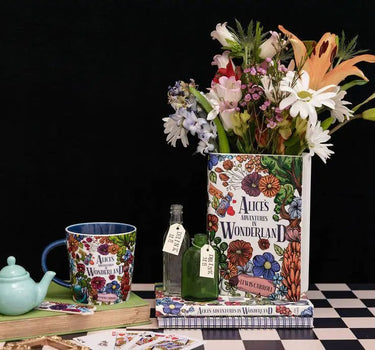 Steel Mill and Co. Alice in Wonderland Large Book Vase - Vases Merchandise