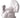 Ceramic turkey figurine, white glaze, 4 in, by Special T