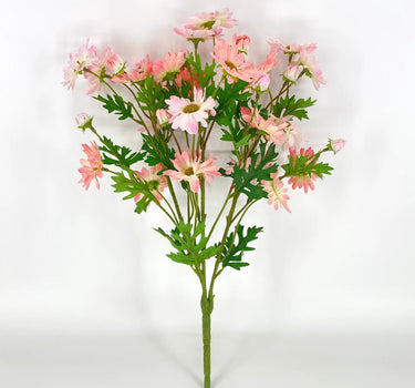 Le Fleur Wild Daisy Bush Pink 19" - Artificial Flowering Plants Silk