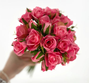 Le Fleur Rose Bundle Hot Pink 12" - Uncategorized Silk