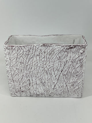 Moss Texture Container White 8.75x11.5x4.75"