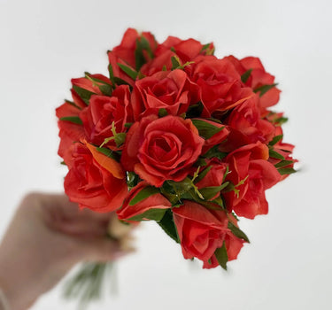 Le Fleur Rose Bundle Orange 12" - Uncategorized Silk