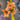 Allstate Day Lily Spray Orange 30" - Silk