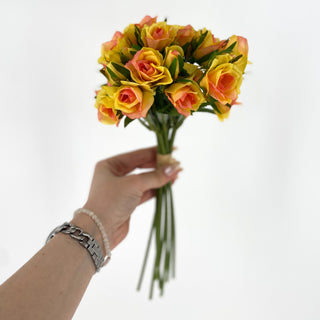 Rose Bundle Yellow 12"