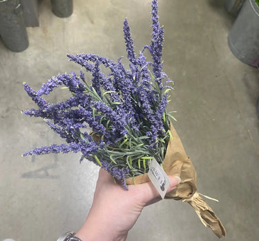 Le Fleur Lavender Bouquet Purple 15.5" - Uncategorized Silk